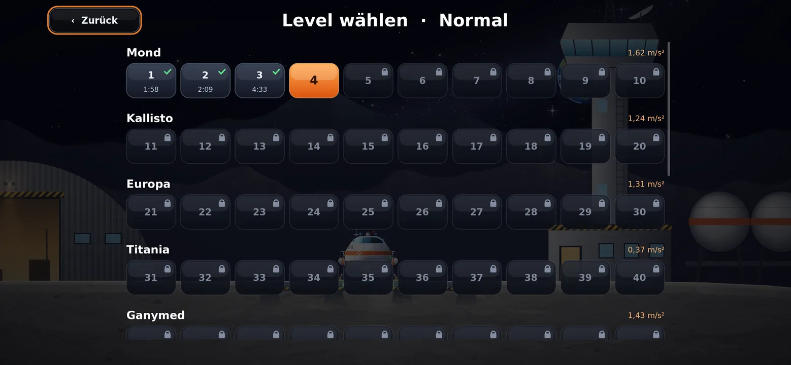 Die Levelwahl