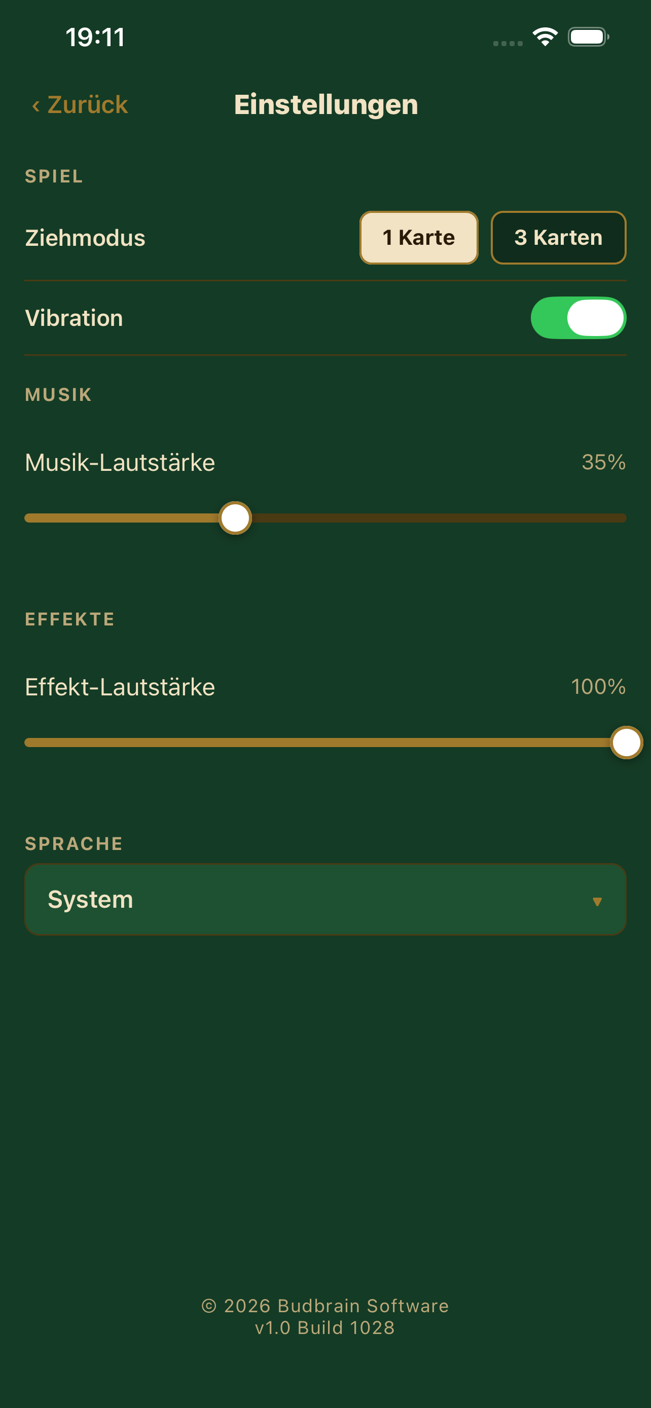 Einstellungen