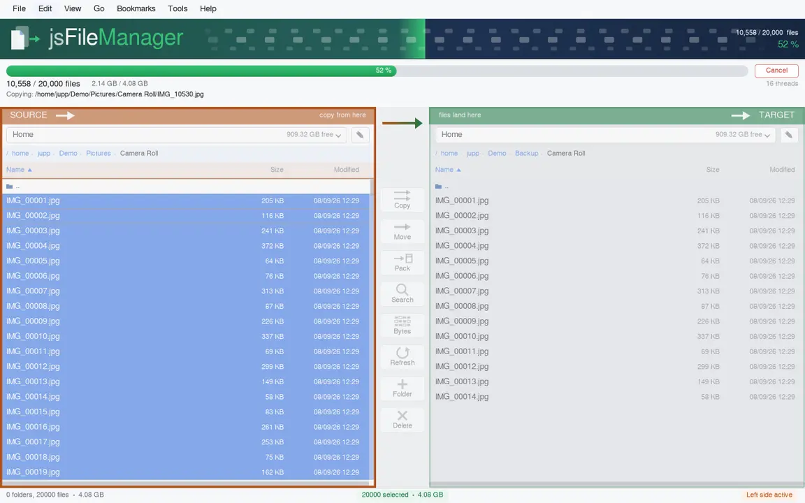 Fortschritt beim Kopieren
