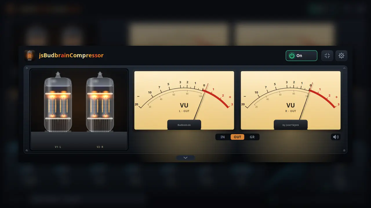 Eingeklappt &ndash; nur Röhren und VU-Meter