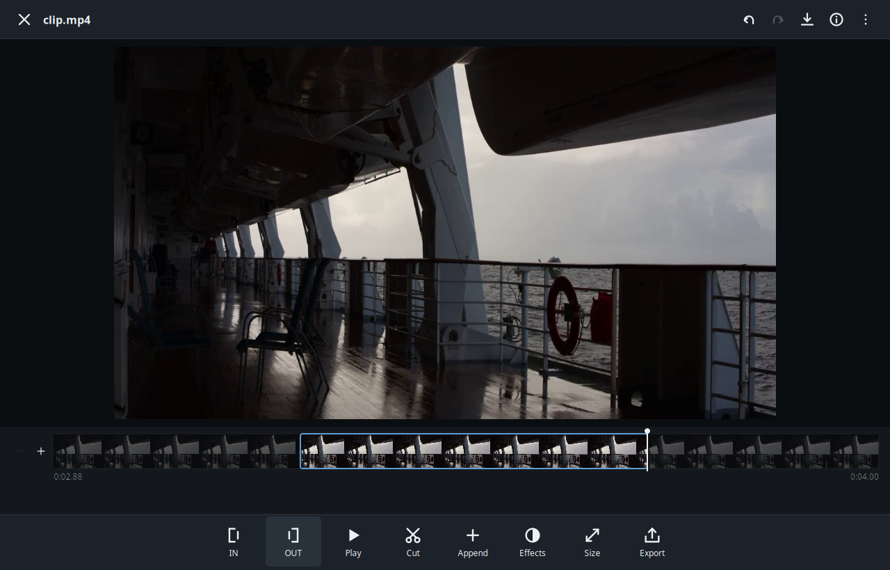 Screenshot of jsMediaEditor