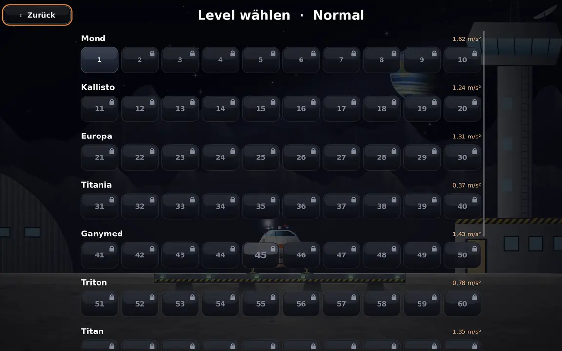 Die Levelwahl