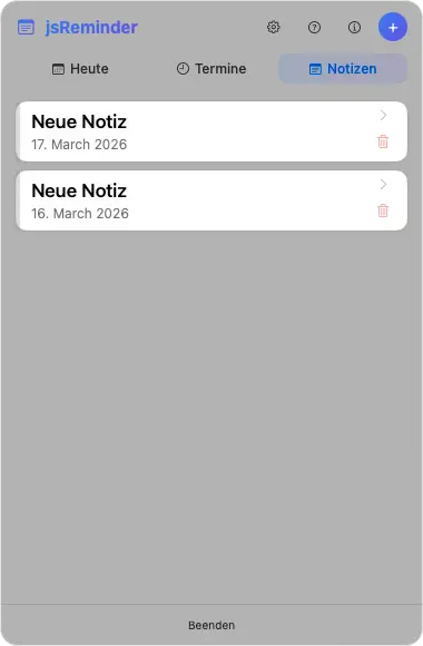 Notizen
