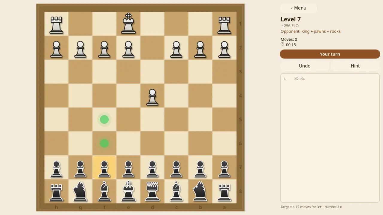Eine Partie im Spiel